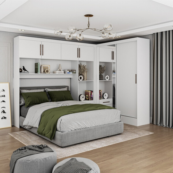 Quarto Modulado Casal Com Espelho 6 Portas Belém Plus Carioca