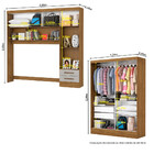 Quarto Modulado Casal Com Espelho 7 Portas Belém Carioca Móve