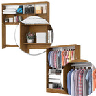 Quarto Modulado Casal Com Espelho 7 Portas Belém Carioca Móve