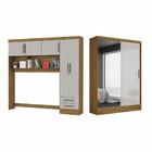 Quarto Modulado Casal Com Espelho 7 Portas Belém Plus Carioca