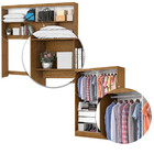 Quarto Modulado Casal Com Espelho E Cama 6 Portas Belém Cario