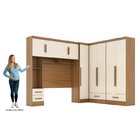 Quarto Modulado Casal Completo 100% Mdf 4 Peças 5 Portas 4 Ga