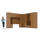 Quarto Modulado Casal Completo 100% Mdf 6 Peças 6 Portas 5 Ga