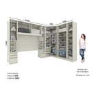 Quarto Modulado Casal Completo 11 Portas 6 Gavetas Com Espelh