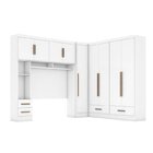 Quarto Modulado Casal Completo 4 Peças 5 Portas 4 Gavetas Com