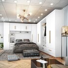 Quarto Modulado Casal Completo 6 Peças 6 Portas 5 Gavetas Com