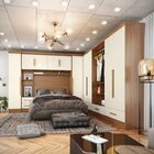 Quarto Modulado Casal Completo 6 Peças 6 Portas 5 Gavetas Com