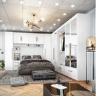 Quarto Modulado Casal Completo 6 Peças 6 Portas 5 Gavetas Com