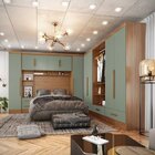 Quarto Modulado Casal Completo 6 Peças 6 Portas 5 Gavetas Com