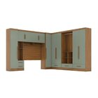 Quarto Modulado Casal Completo 6 Peças 6 Portas 5 Gavetas Com