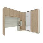 Quarto Modulado Casal Completo 8 Portas 3 Gavetas Com Espelho