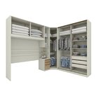 Quarto Modulado Casal Completo 8 Portas 6 Gavetas Canto Oblíq