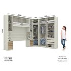 Quarto Modulado Casal Completo 9 Portas 6 Gavetas Canto Oblíq