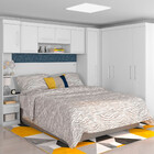 Quarto Modulado Casal De Canto 10 Portas 3 Gavetas Com Ponte