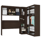 Quarto Modulado Casal De Canto 6 Peças Com Régua Lateral Amen