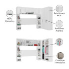 Quarto Modulado Casal De Canto 9 Portas 4 Gavetas Com Ponte D