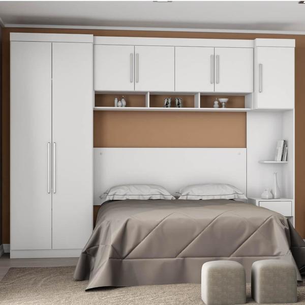 Quarto Modulado Casal Modena Com 7 Portas Branco Leroy Merlin