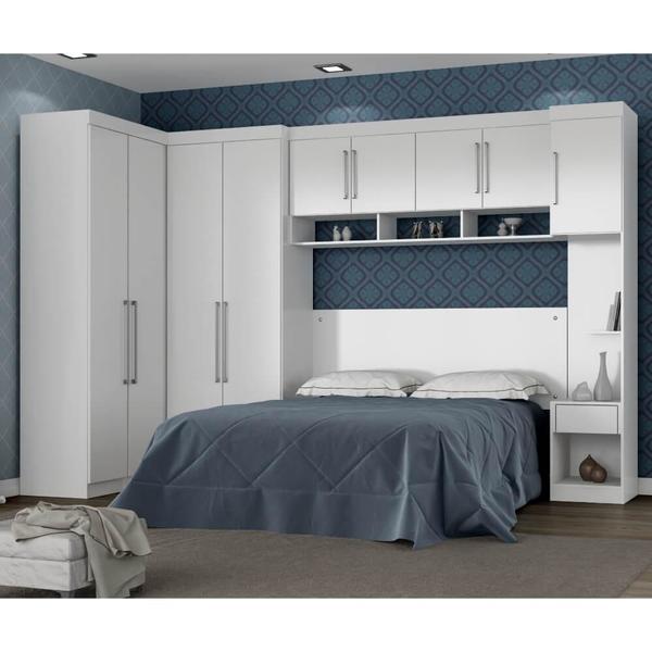 Quarto Modulado Casal Modena Com 9 Portas Branco Leroy Merlin