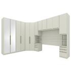 Quarto Modulado Casal Predileto 6 Peças Com Espelho - Móveis