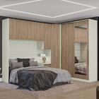 Quarto Modulado Casal Seletto 4 Peças 2 Portas Deslizante Com