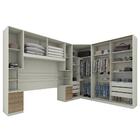 Quarto Modulado Casal Seletto 5 Peças Com Closet E Espelho -