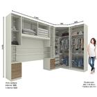 Quarto Modulado Casal Seletto 5 Peças Com Closet - Móveis Henn