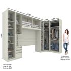 Quarto Modulado Casal Seletto 6 Peças Com Canto Oblíquo - Móv
