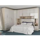 Quarto Modulado Casal Smart 11 Portas 8 Gavetas Branco