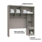 Quarto Modulado Classic Casal Com 6 Portas - Níquel/blanc