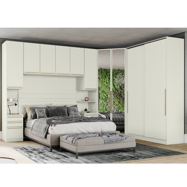 Quarto Modulado Completo Casal 5 Peças 10 Portas 12 Gavetas P