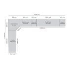 Quarto Modulado Completo Casal 6 Peças 11 Portas 9 Gavetas Se