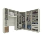 Quarto Modulado Completo Solteiro 5 Peças 9 Gavetas 9 Portas