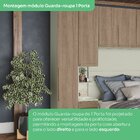 Quarto Modulado Completo Solteiro 5 Peças 9 Gavetas 9 Portas