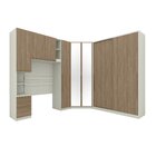 Quarto Modulado Completo Solteiro 5 Peças 9 Gavetas 9 Portas