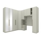 Quarto Modulado Completo Solteiro 6 Peças 9 Portas 6 Gavetas