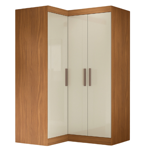 Quarto Modulado De Canto Madrid Com 3 Portas Maxel