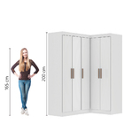 Quarto Modulado De Canto Madrid Com 5 Portas Maxel