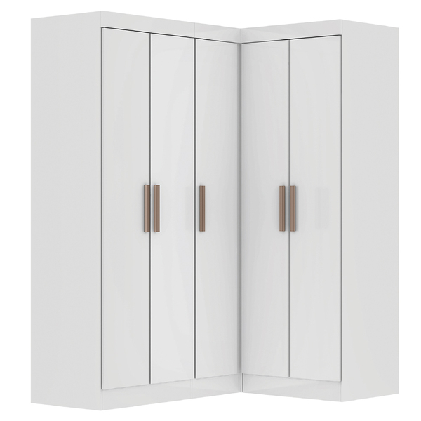 Quarto Modulado De Canto Madrid Com 5 Portas Maxel