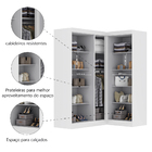 Quarto Modulado De Canto Madrid Com 5 Portas Maxel