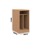 Quarto Modulado Elegance Solteiro 3 Portas - Carvalho/off Wh