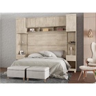 Quarto Modulado Gold Casal com Criado Mudo Cabeceira Armário