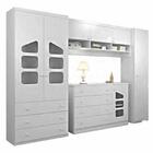 Quarto Modulado Infantil Eloisa 4 Peças Branco