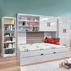 Quarto Modulado Juvenil Com Guarda Roupa 2 Portas, Modulo