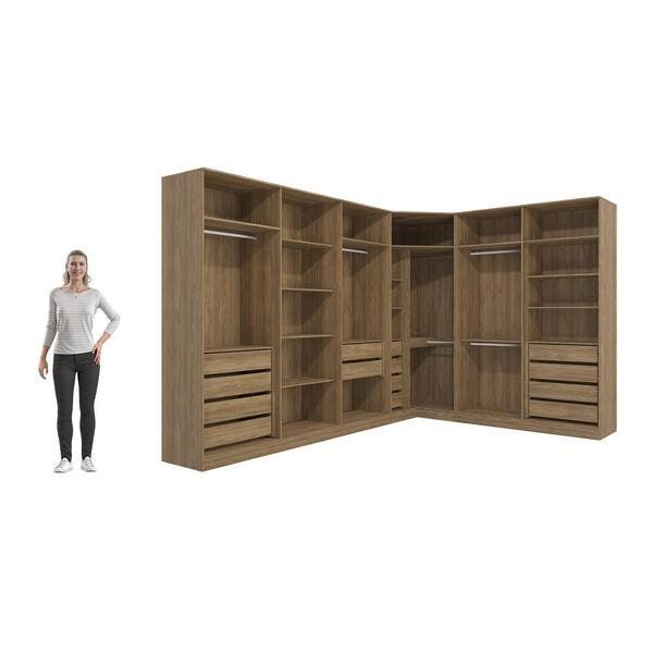 Quarto Modulado Kappesberg Adapt Nogueira/macadâmia 12 Portas