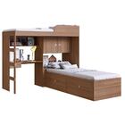 Quarto Modulado Solteiro Com 2 Camas E Escrivaninha Montana B