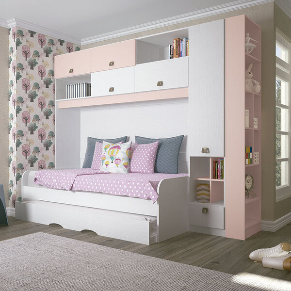 Quarto Modulado Solteiro Com 4 Peças 0003ma Versátil- Castro