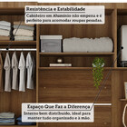 Quarto Modulado Solteiro Com Guarda-roupas Maleiro E Cabeceir