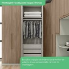 Quarto Modulado Solteiro Completo 5 Portas 6 Gavetas Areia Hp