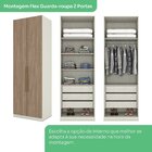 Quarto Modulado Solteiro Completo 5 Portas 6 Gavetas Areia Hp