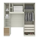 Quarto Modulado Solteiro Completo 5 Portas 6 Gavetas Areia Hp